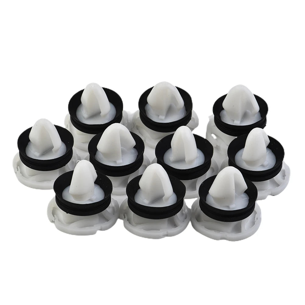 10Pcs Door Trim Panel Mounting Clips White Nylon For Renault 7703077476 Car Interior Accessories Fastener Clips