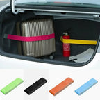 Creative Car Trunk Storage Device Hook Loop Strong Adhesion Fixed Straps Solid Color Baggage Debris Anti-drop Magic Sticker Amag