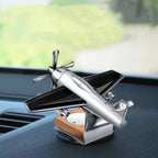 Mini Solar Aircraft Decoration Creative Car Air Freshener Car Perfume Home Decors Air Freshener Fragrance Airplane Ornament Tool