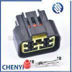 5 Sets 8 Pin Male or Female 2.3mm Auto Light Lamp Black Plug Automotive Waterproof Connector For FW-C-8F-B FW-C-8M-B