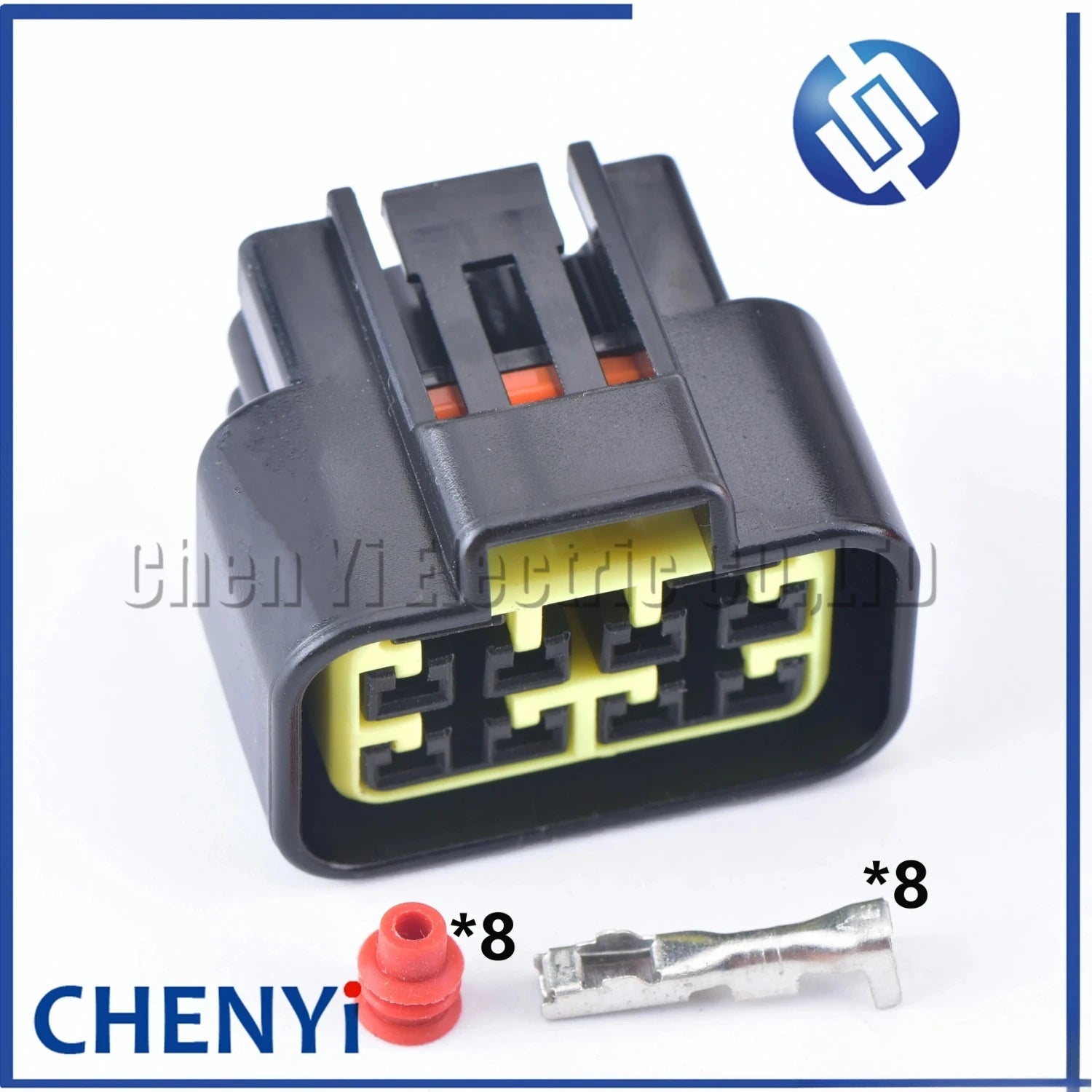 5 Sets 8 Pin Male or Female 2.3mm Auto Light Lamp Black Plug Automotive Waterproof Connector For FW-C-8F-B FW-C-8M-B