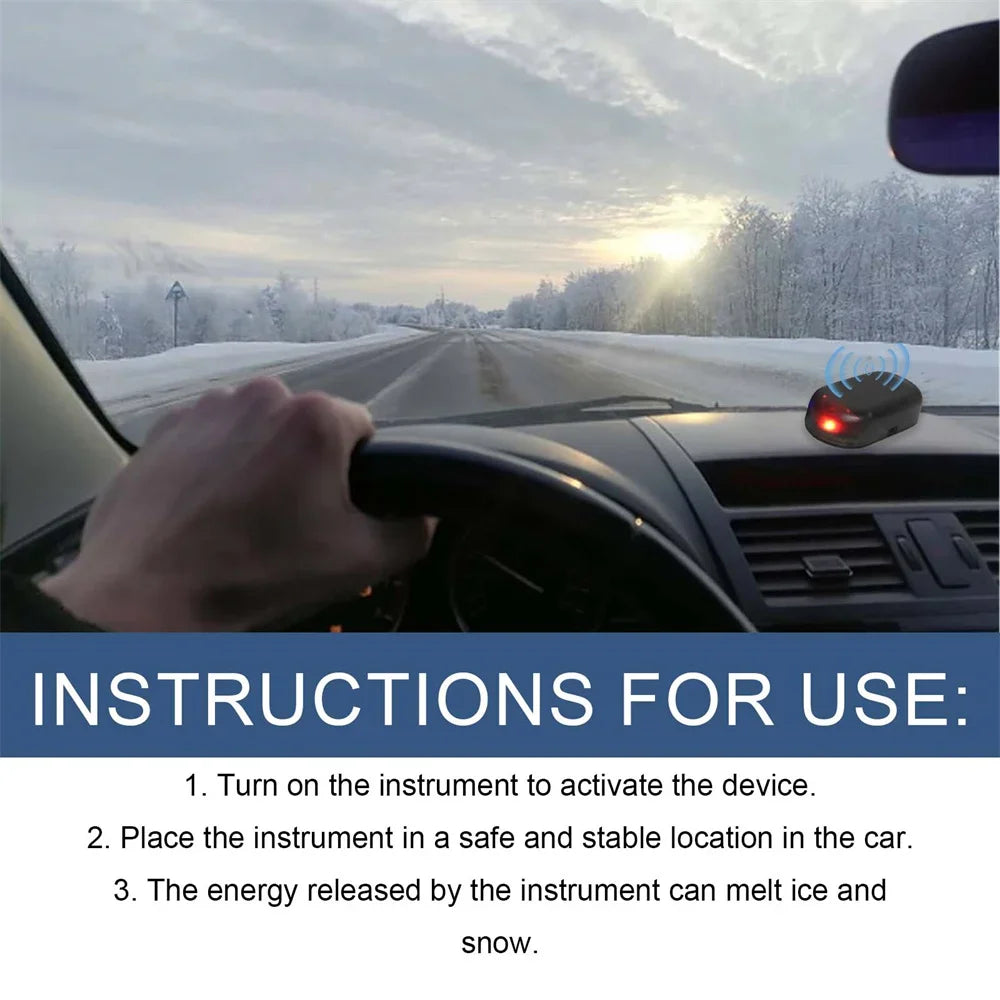 Car Antifreeze Instrument 10/1Pcs Electromagnetic Molecular Windshield Snow Removal Window Glass Microwave Deicing Instrument