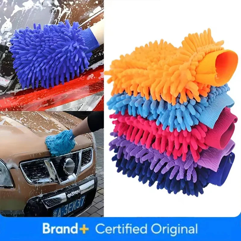 Car Wash Gloves Washing Wiper Car Cleaning Towel Auto Dust Washer Mitt Microfiber Gloves Car Wash Household Washing Amagi