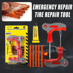 Car Tire Repair Tool Kit with Rubber Strips Tubeless Tyre Puncture Studding Plug Set Motorcycle Truck Vacuum Tire Repair Amagi