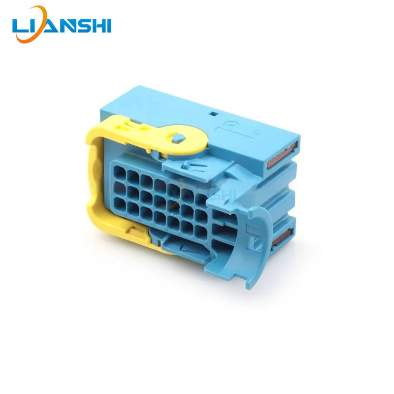 3-1534127-1 Automotive waterproof connector, 21-hole blue male and female plug wire harness connector
