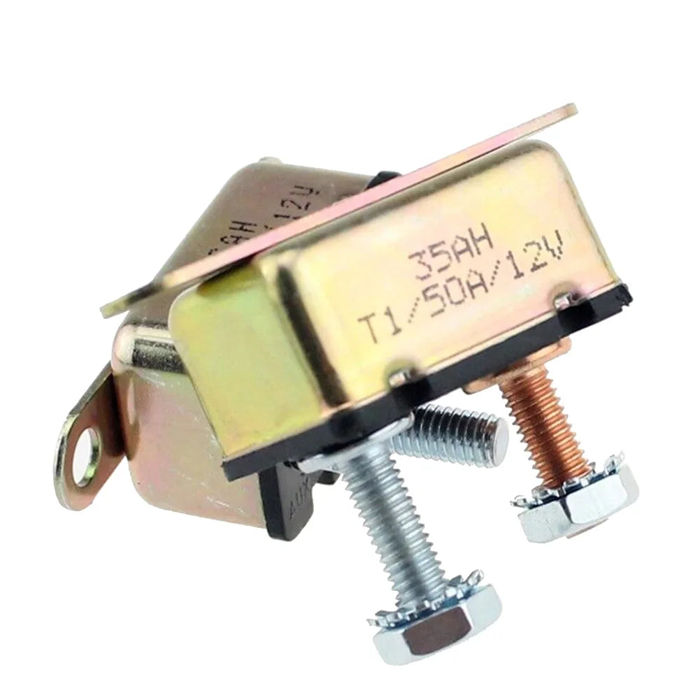 Stud Type Auto Reset Circuit Breakers 12V 30A/40A/50A Auto Automatic Fuse Reset Circuit Breaker Copper Stud Bolt