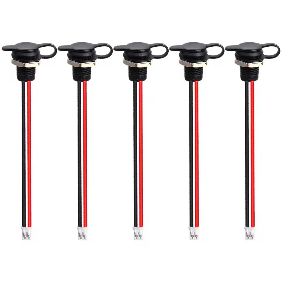 Flush Mount USB Type C Waterproof Receptacle 5V 3A Female Socket Pigtail 2 Pin Power Connector Retrofit Auto RV Marine Car Parts