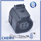 2 set 4 Pin 4B0973812 4B0973712 Automotive Connector 1.5mm Waterproof Pressure Water Temperature Sensor Plug 4B0 973 812