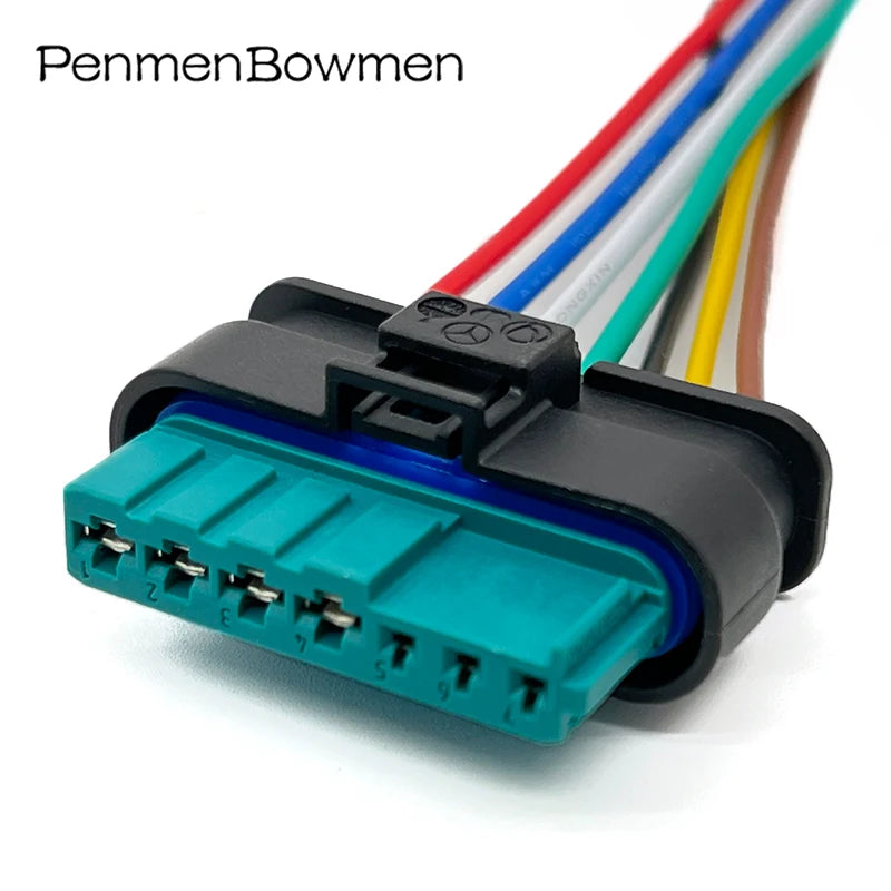 1 Set 7 Pin Car Oil Pump Plug Filter Waterproof Wire Harness Connector Sheath Terminal Suitable for A1715450128