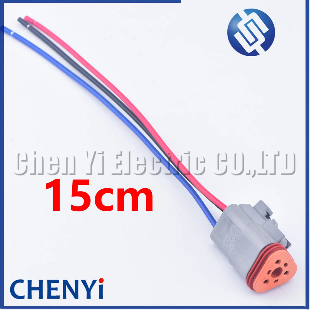 3 Pin Automotive Waterproof Connector Male or Female Wire harness plug DT06-3S DT04-3P DT04-3P-L012 For Deutsch DT series