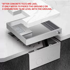 Stainless Steel Floor Socket Outlet, Hidden Flush Mount Electrical Floor Power Socket for EU US FR BR IL Standard Plug