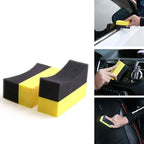 2-20pcs Tire Shine Applicator Pads Car Tire Dressing Applicator Sponges Reusable Cleaning Sponges Car Body Cleaning Tools