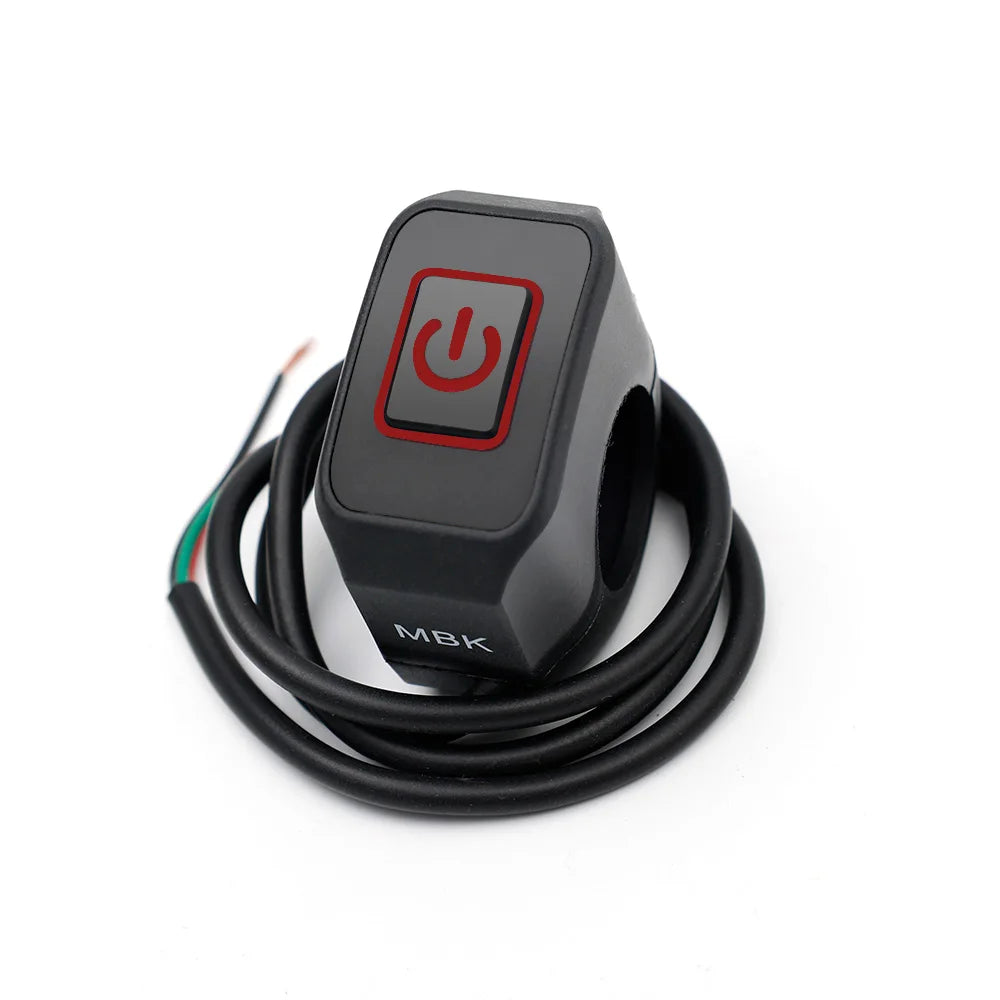 Motorcycle Switch ON/OFF Handlebar Flashing Headlight Horn Control Button 12V Button Connector Handlebar Switch