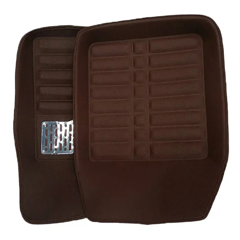 5pcs Premium Easy Clean Waterproof Auto Foot Pad Universal Waterproof PU Leather Durable Car Floor Mats Car Interior Amagi