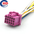 15 Pin Unsealed female Automobile Connector power amplifier Connector Automotive Audio Amplifier Plug Socket 8-968973-1