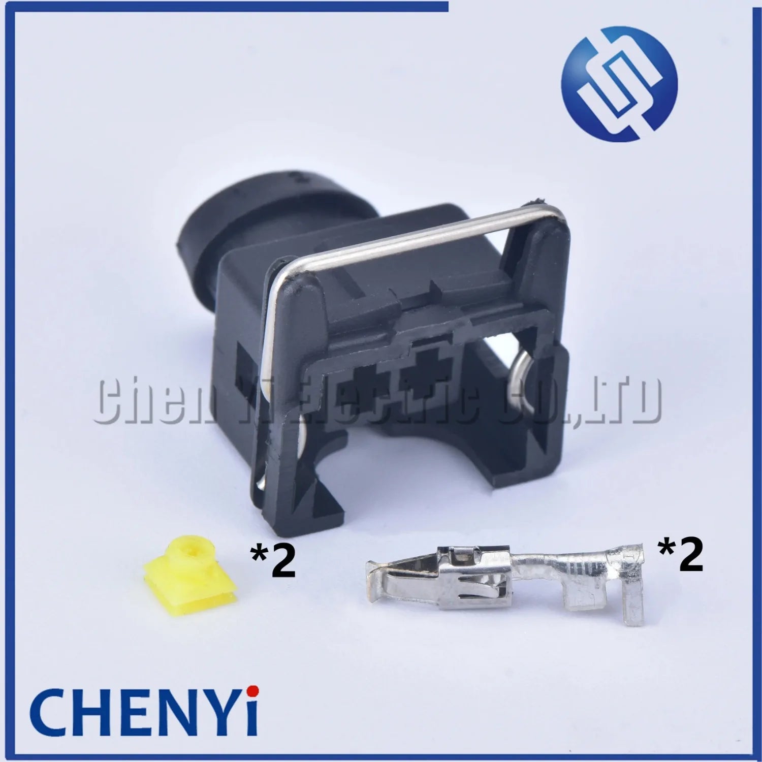 5set 2 Pin EFI Fuel Injector  Automotive waterproof connector Plug With Rubber Boot