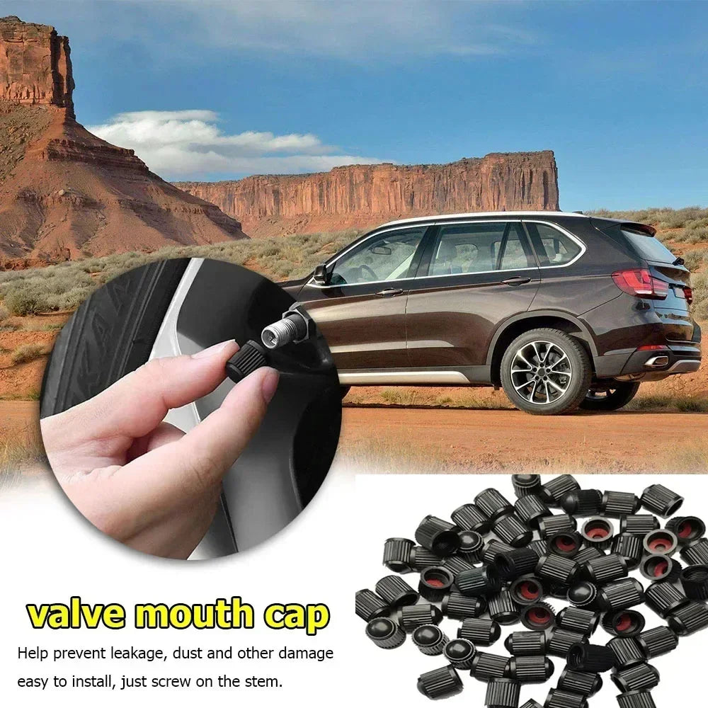 Tire Valve Dust Caps Stem Covers Plastic Car Wheel Tire Valve Tyre Stem Air Caps Tire Valve Caps Bike Autos Accesorios Amagi