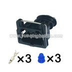 3 Pin Connectors Waterproof 3.5mm Male Female Connector Auto Fuel Injector EV1 Cable Socket for Xiali BYD 282729-1 1-962581-1