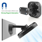 AD-Desktop Mini Rechargeable USB Fan With Timer Foldable 3 Speed 7 Leaf Portable Quiet Fan For Office Outdoor Camping Amagi