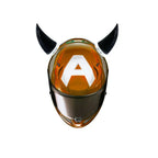 Short Devil Horns Stickers Helmet Decoration Motorcycle Bicycle Helmet Styling Headwear Devil Wings Decor Helmet Amagi