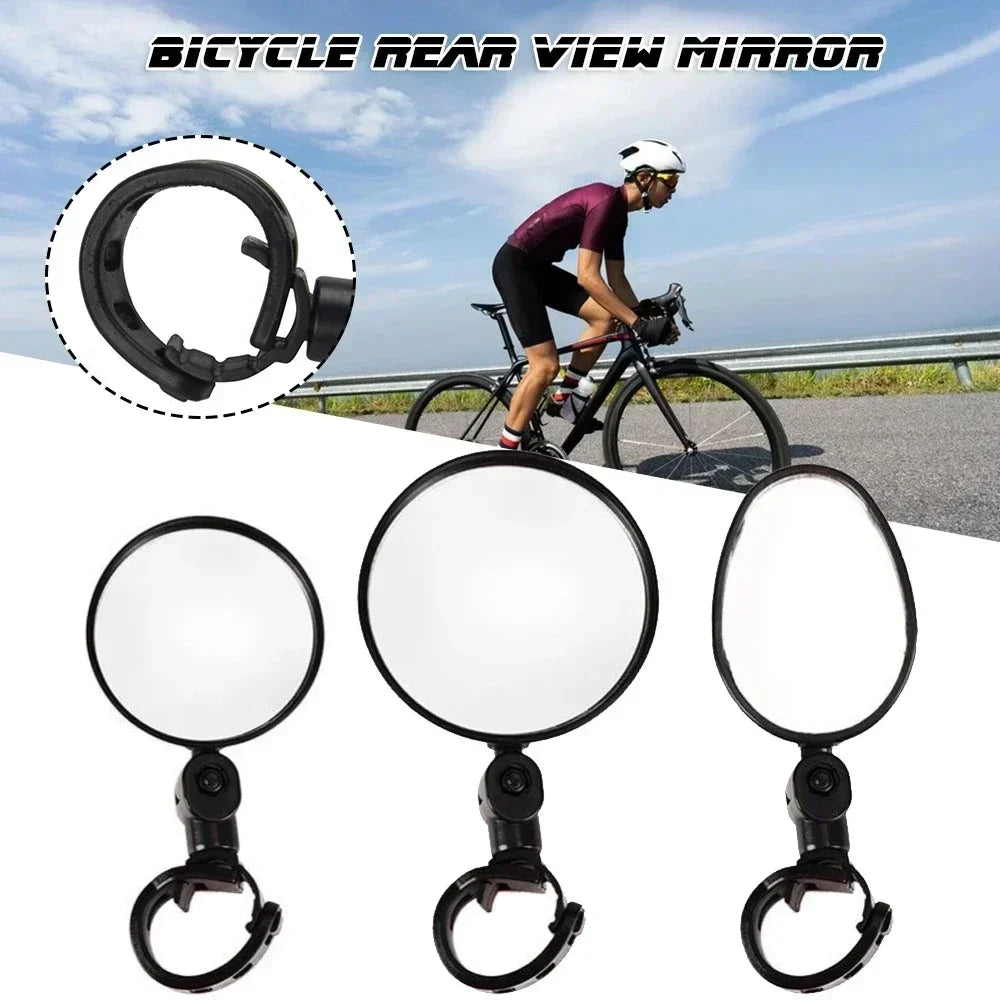 Universal Bicycle Handlebar Mirror 360° Adjustable Rear View for Bike Motorcycle Cycling Safety Amagi Mount Design Amagi