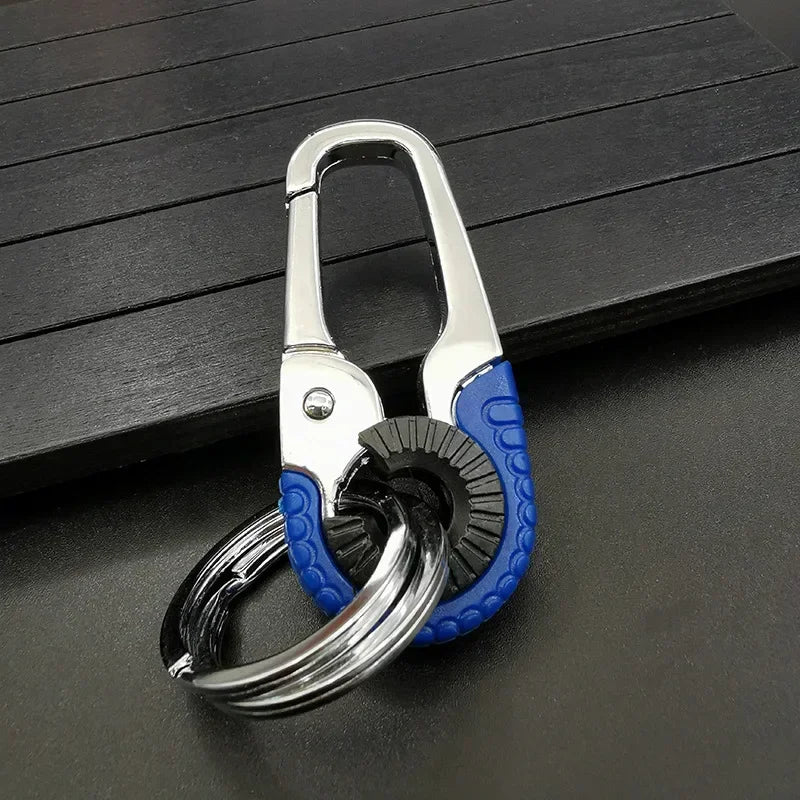 Carabiner Durable Snap Hook Key Ring Car Fashion Metal Keychain for Men with Waist Hanging Buckle for Business Gift Accessory