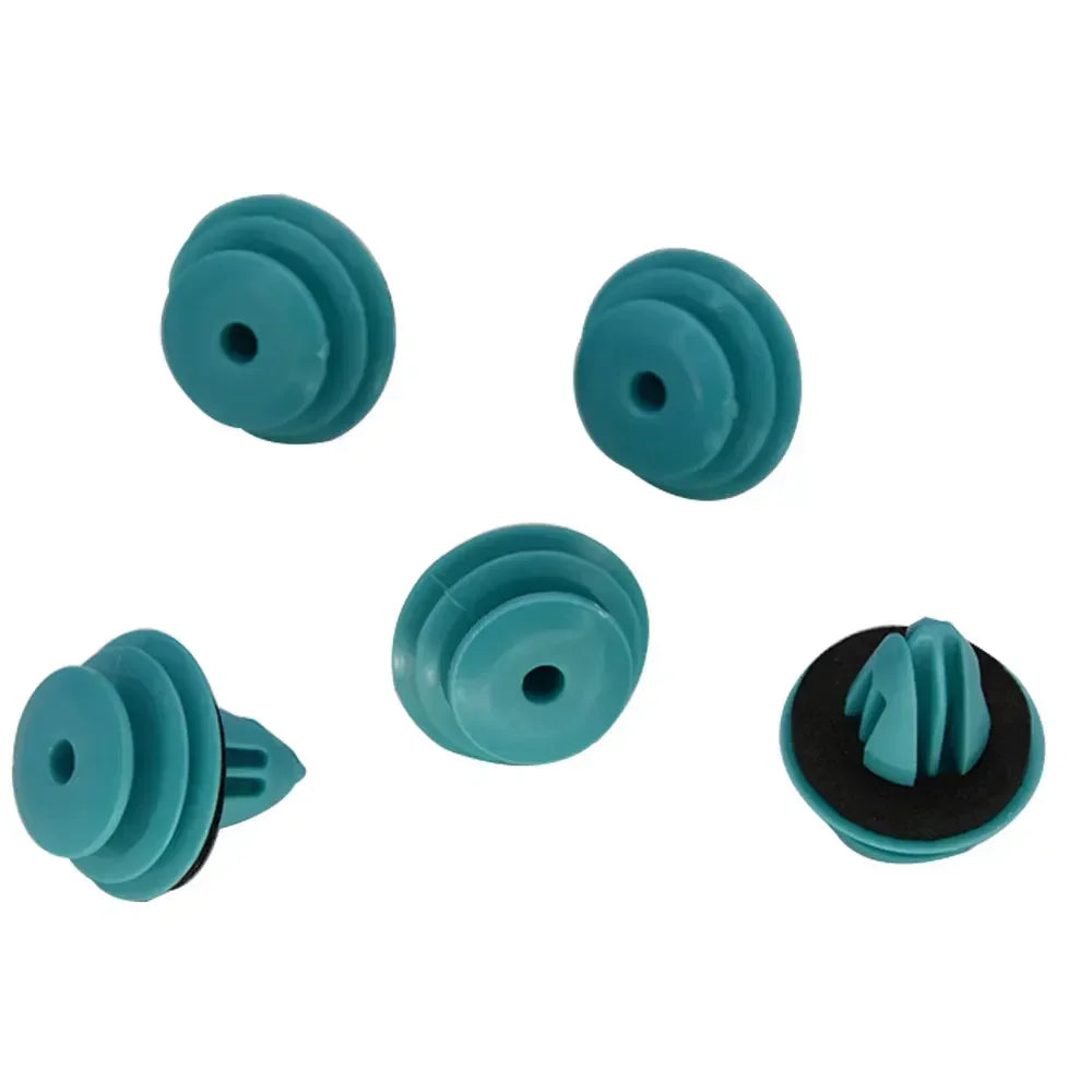 Green Auto Door Panel Clip with Seal Ring Auto Fastener Rivet Bumper Clip Retainer Car Interior Retaining 100/20pcs Amagi