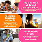 Sensory Sticks Toys, Anti Stress Relief Anxiety Silicone Textured Calming Sensory Toy For Autism ADHD Kids Antistress Amagi
