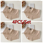 4PC Seamless Silk Women's Panties Ultra-Thin Briefs with High Elasticity Breathable Comfortable Soft Lingerie Underwear Amagi