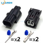Automotive waterproof connector, two-hole wiring harness connector, 4p turn signal sensor plug, 6-core headlight LED driver plug
