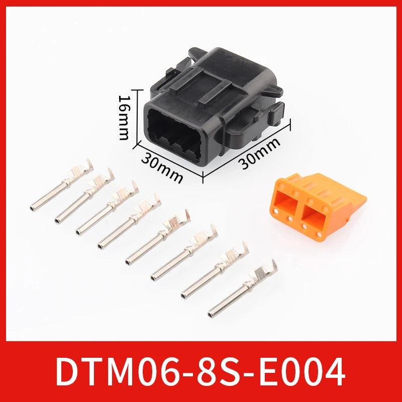 DTM04-2P-E004 automotive connector, Dechi plug-in, DTM06-2S-E004 waterproof plug for heavy truck wiring harness