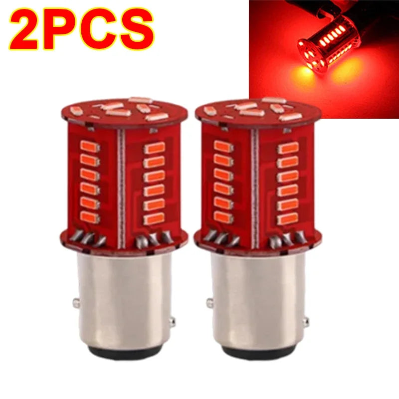 Motorcycle Strobe Lights 1157 BAY15D LED Brake Light DRL Flash Reversing Parking Turn Signal Stop Tail Lamp for Auto Motorcycle