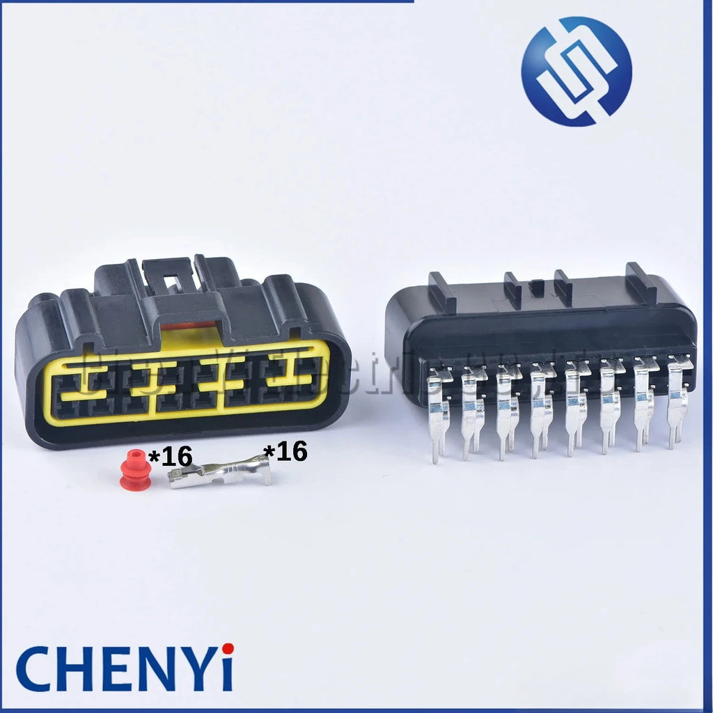 16 Pin male female 2.3mm series automotive waterproof plug FW-C-E16F wire cable harness connector socket FW-C-E16F-B FW-L-D16F-Y