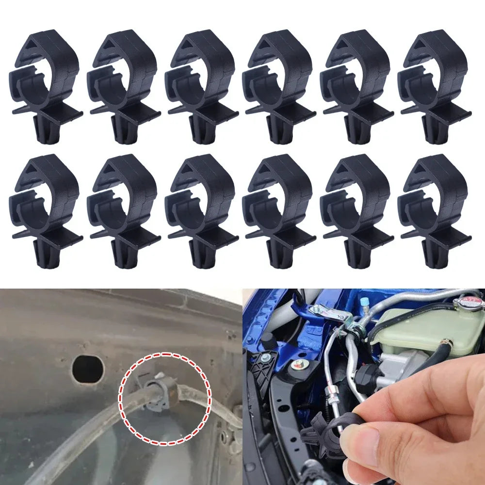 100pc Car Wiring Harness Fastener Route Fixed Retainer Clip Corrugated Pipe Tie Wrap Cable Clamp Oil Pipe Beam Line Hose Bracket