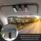 Woman Car Glasses Case Auto Sun Visor Glasses Holder Sunglasses Clip Card Ticket Holder Pen Case Clip Box Accessories For Toyota