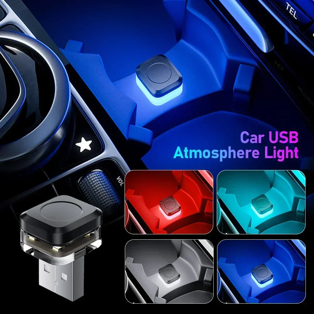 Universal USB Car Interior Ambient Atmosphere Light LED Signal Lights Auto Reading Lamp Decorations Interior Accessories Amagi