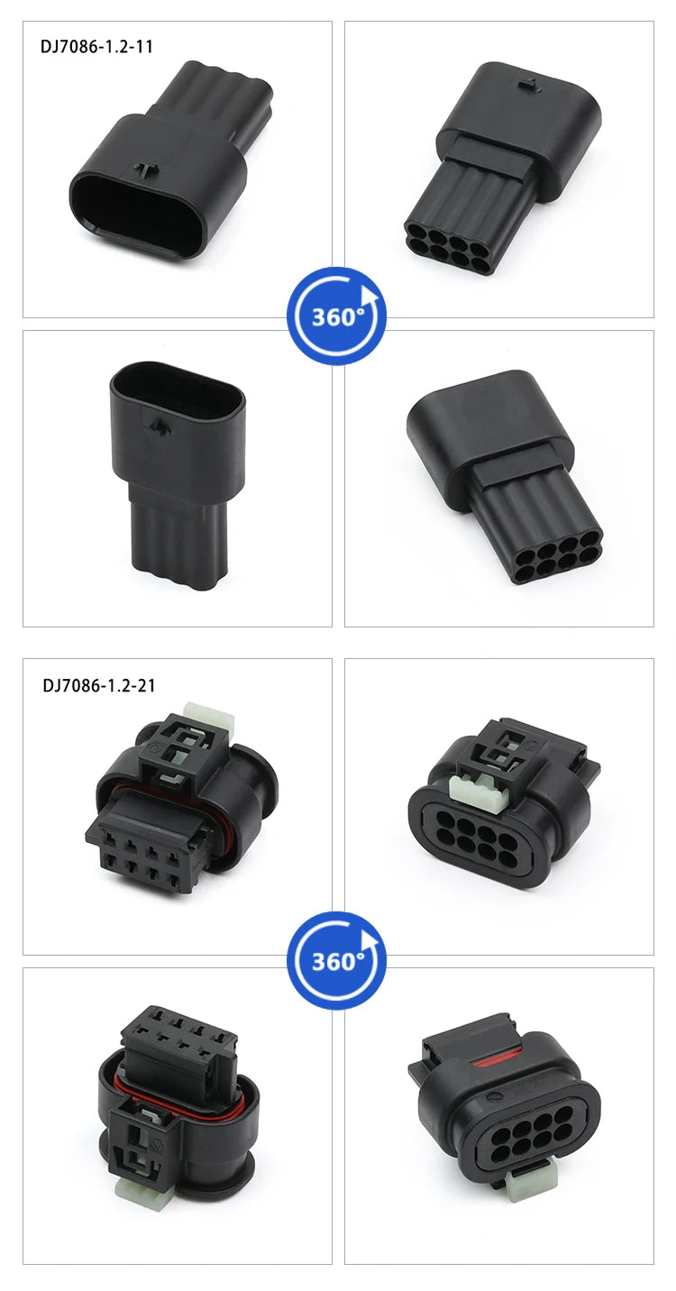 805-031-541 is suitable for BMW brake light rear taillight wiring harness plug with 8-pin hole DJ7086-1.2-21