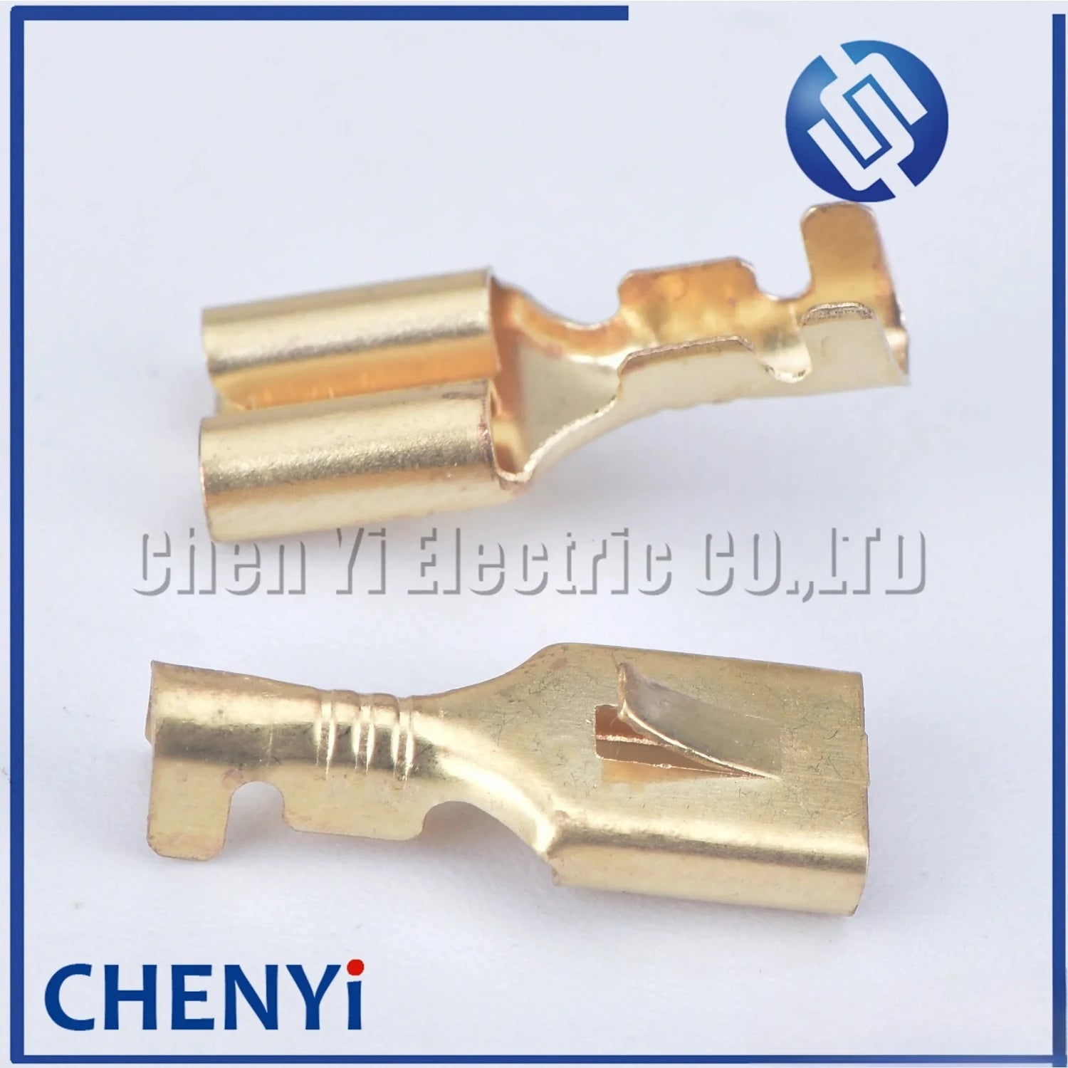 50/100pcs 6.3mm Female Crimp Terminal Connector Gold Brass Gilded Electric Wire Connectors pins Set H62 For Car Relay Speaker