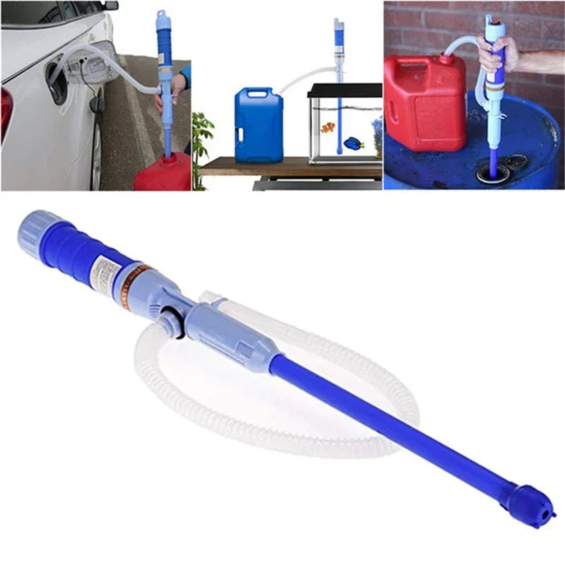 Liquid Transfer Pump Flexible Leak-proof Battery Operated Reusable Button Operation ABS Automatic Oil Fuel Pump Car Maintenance