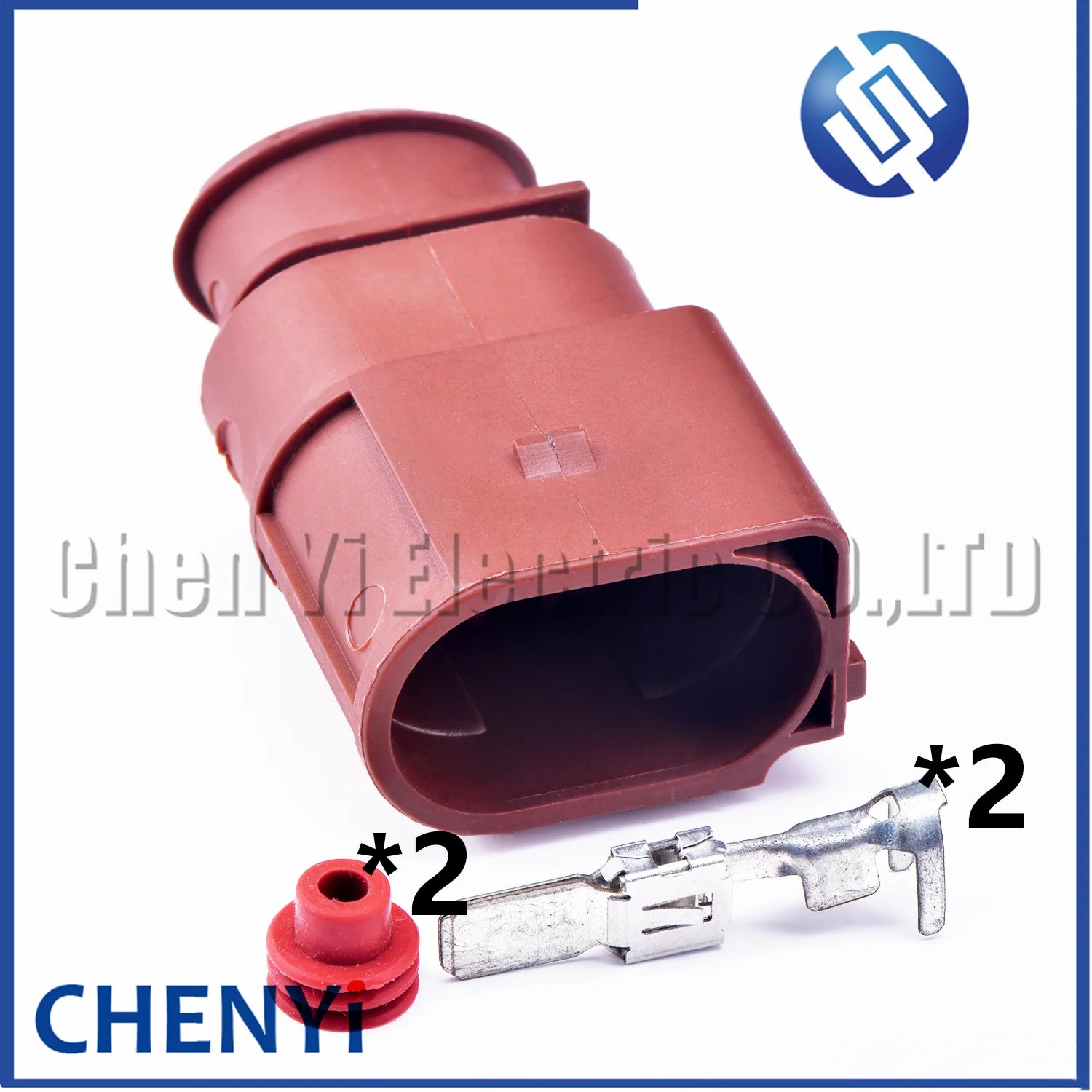 2 Pin 6.3mm series Automotive Waterproof Fan Connector Brake pump plug Socket 3B0973852A 3B0973752A 3B0 973 852A
