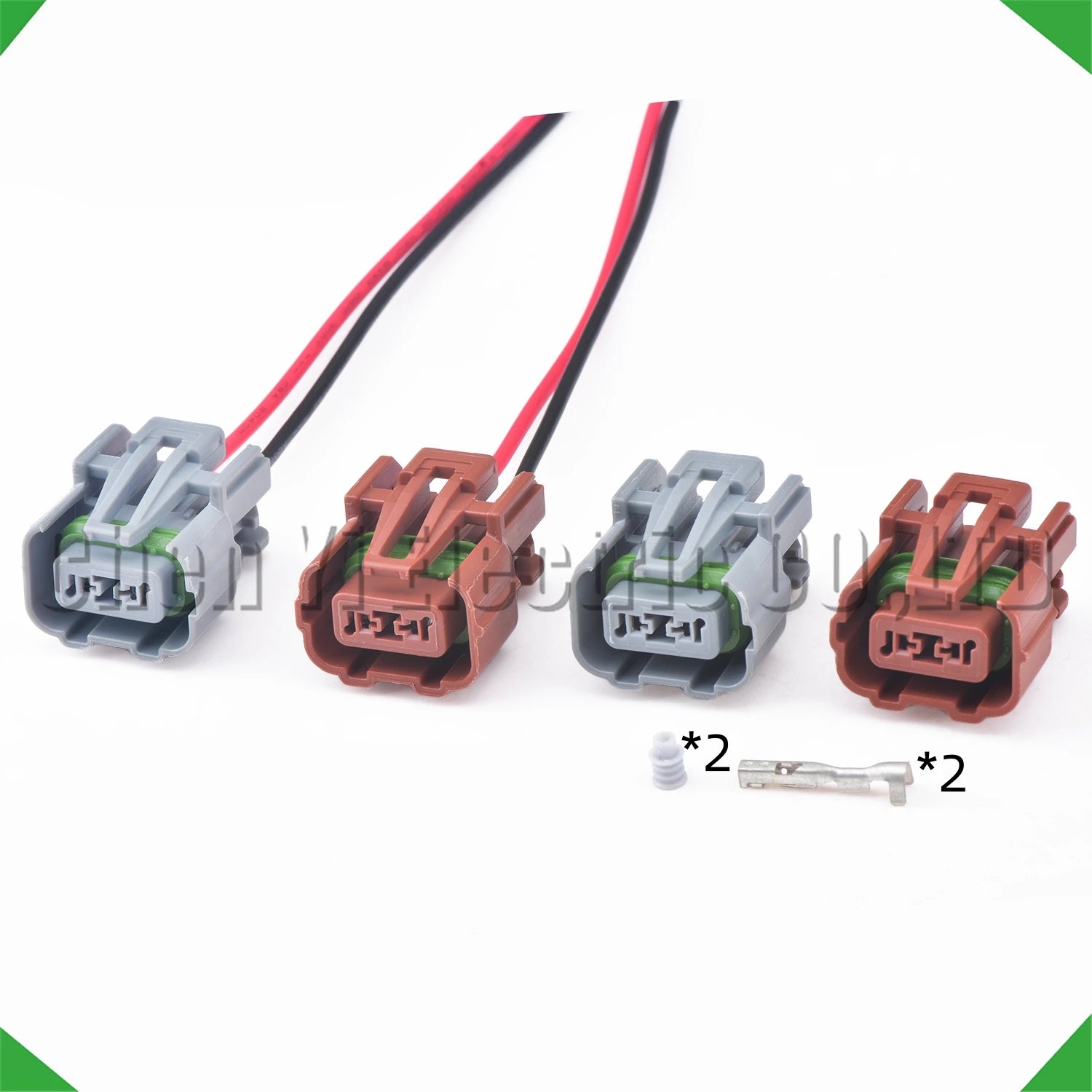 2-Pin Wire Harness Harness Waterproof Connector front bumper radar probe signal