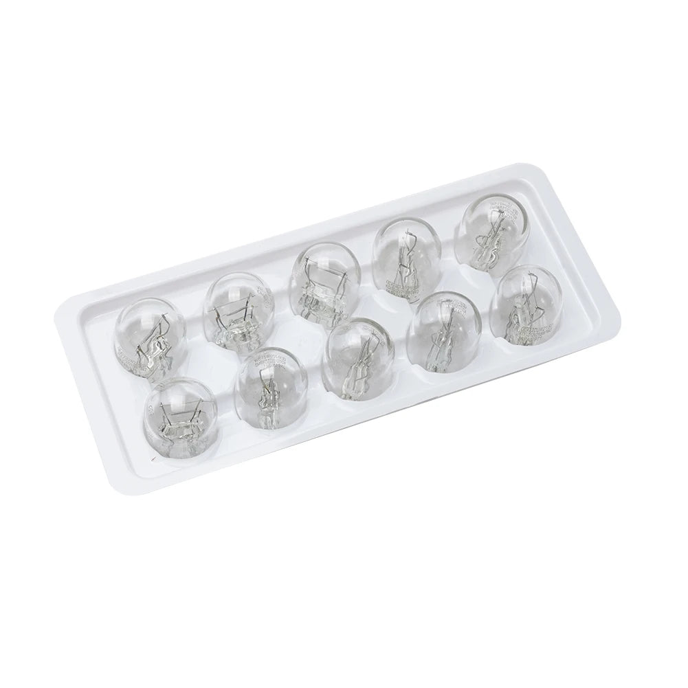 10 Pcs 5/21W Clear Glass Turn Signal Stop Brake Tail Light Bulbs LED Turn Singal Light Reverse Brake Backup Lamp Tail Light
