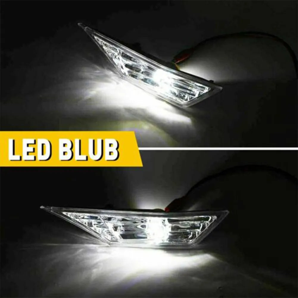 2 Pcs Turn Signal  Light For Honda Civic 2016 To 2021 Turn Signal Width Light Modified  Black With LED Bulb
