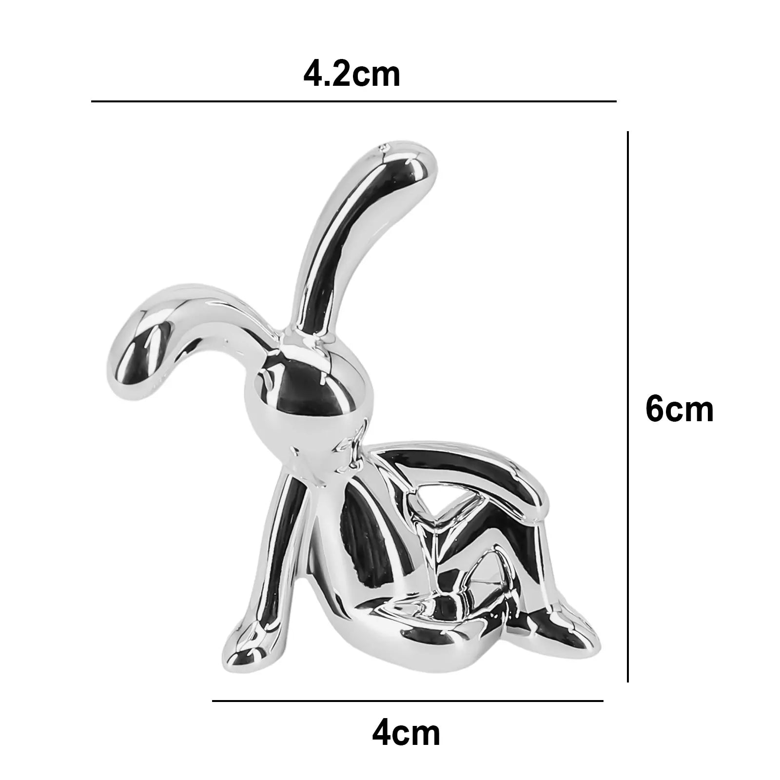 Cartoon Animal Rabbit Car Interior Center Console Decoration Personality Dining Table Desk Creative Props Accessories