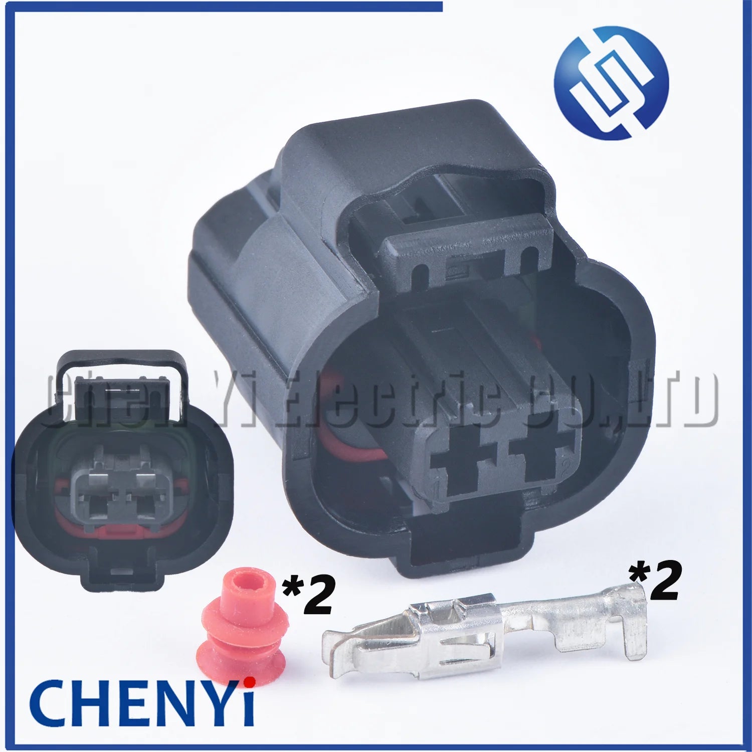 2 Pin 3.5mm Female petrol engine fuel injector Sensor car Waterproof Connector for peugeot Citroen Buick Chevrolet