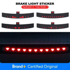 For Tesla Model 3 Highland Car High Mounted Taillight Brake Lamp Car Brake Projection Board PVC Tail Light Emblem Stickers Amagi