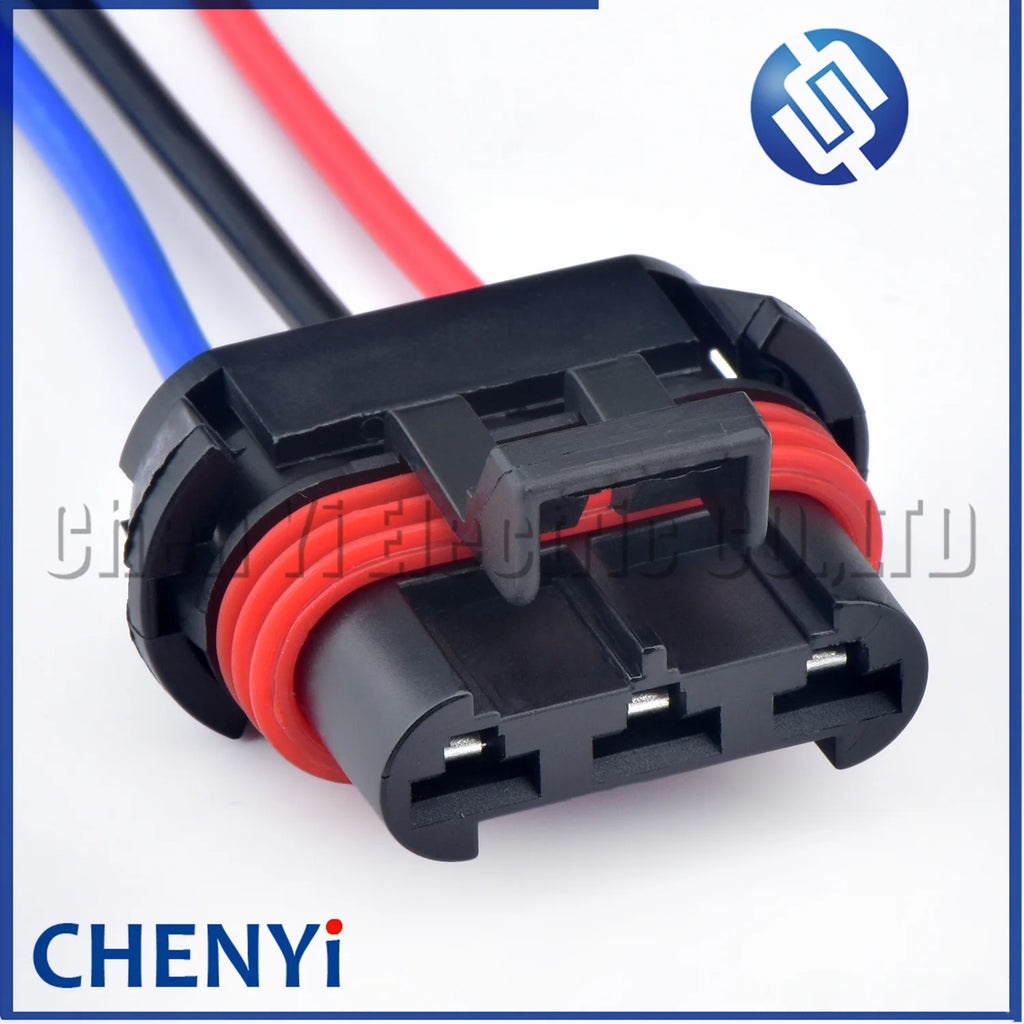 3 Pin Car waterproof connector Blower resistor electronic fan Wire harness plug 12124686 12124685 For Ford Mazda Buick Chevrolet