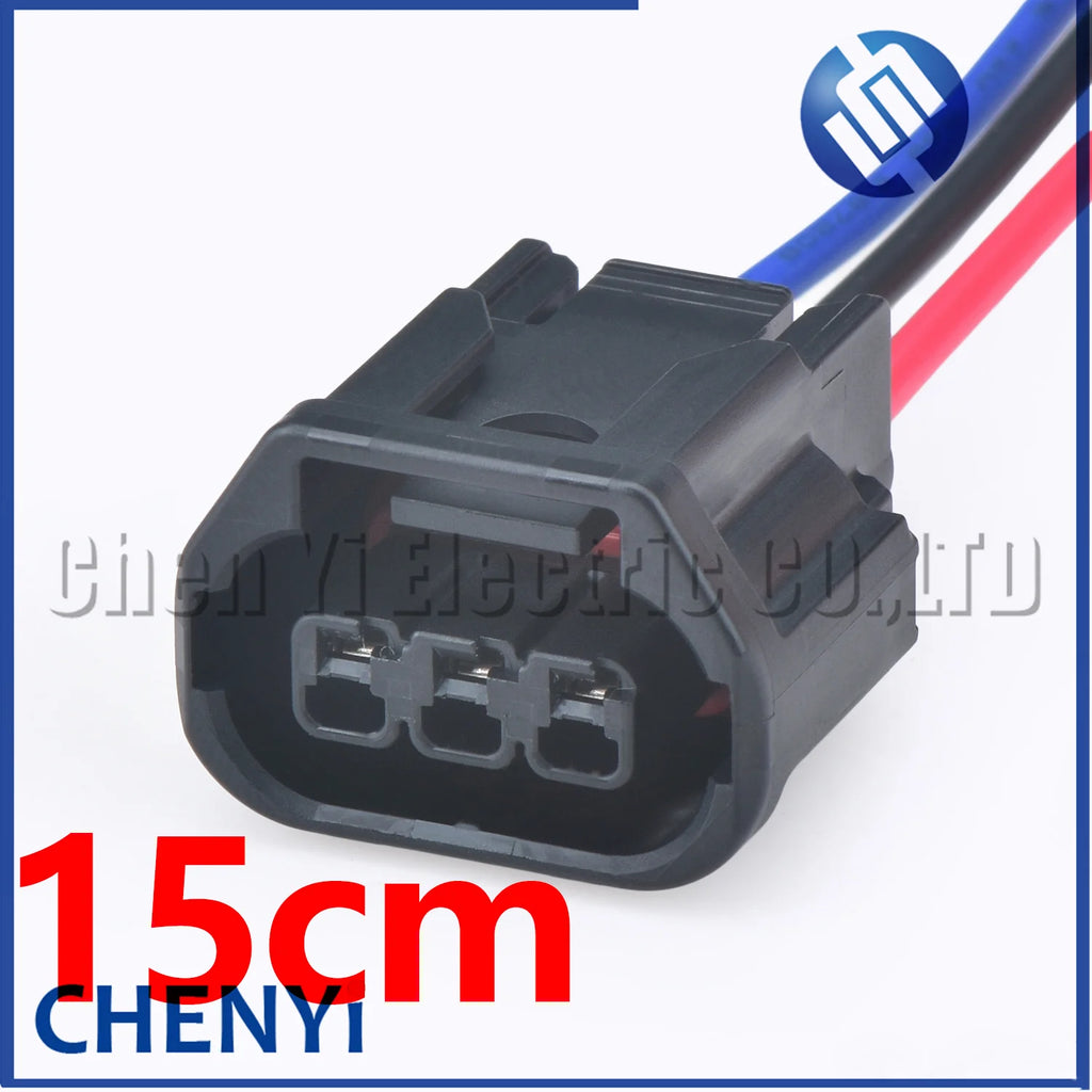 3 Pin car waterproof auto connector LED Fog Light Wire Socket  Daytime Running Light Connector 6189-7494 For Honda