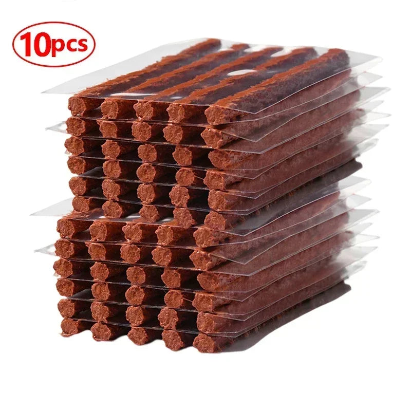 Tire Repair Strips Tubeless Rubber 100/5Pcs Glue Seals for Car Motorcycle Bike Tyre Puncture Repairing Tire Repair Kit Studding