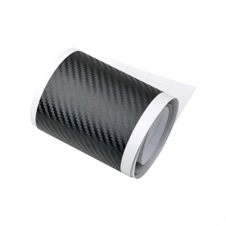 90cm Car Rear Trunk Guard Plate Sticker 3D Carbon Fiber Film Rear Bumper Trim Anti-Kicked Scratch Protection Sticker Strip Amagi